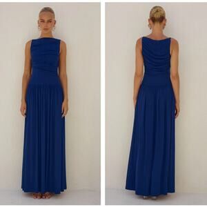 Chic Navy Maxi Dress